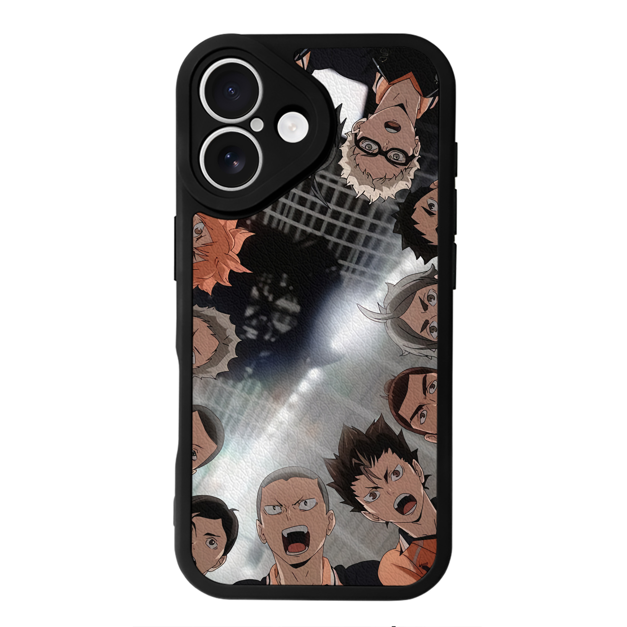 （画像用） ハイキュー!! Haikyu!! 【iPhone 16シリーズ対応】シリコンスマホケース（レザー調） 材質：シリコン
